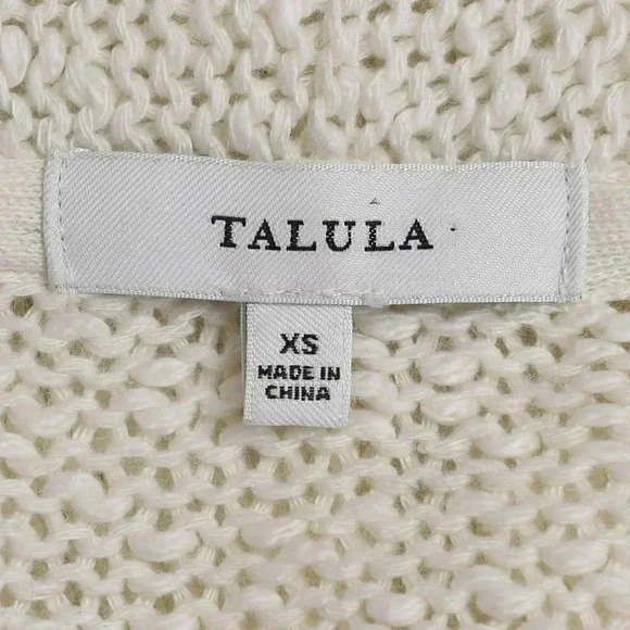 Aritzia Talula Cream Knit Cardigan Cashmere Angora Wool Open  Front Long Size XS - Picture 8 of 11